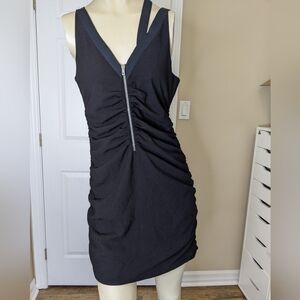 IRO Sloan black midi dress sleeveless